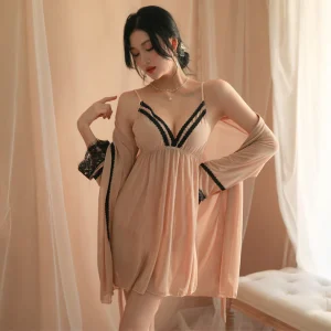 Feel Divine Seamless Soft net Night Wear - Image 9